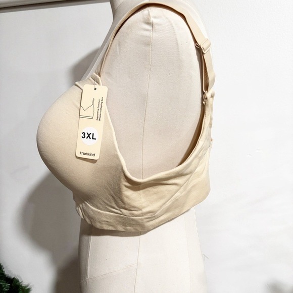 Truekind Supportive Comfort Wireless Shaping Bra Beige 3XL - Picture 2 of 5